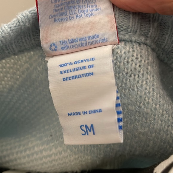 Hot Topic x Care Bears Cloud Chunky Knit Skimmer Cardigan 40th Anniversary - Picture 10 of 14